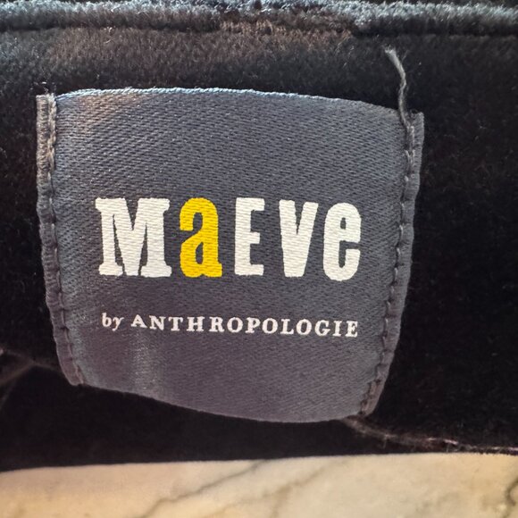 Colette Velvet Crop Wide-Leg Pants by Maeve Size 27P - Picture 5 of 14